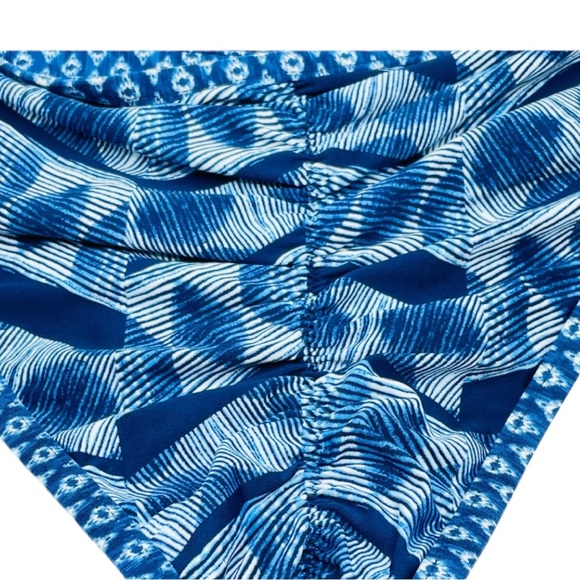 Lucky Brand Nomad Ikat Print Reversible Cheeky Hipster Bikini Bottoms - Picture 9 of 9